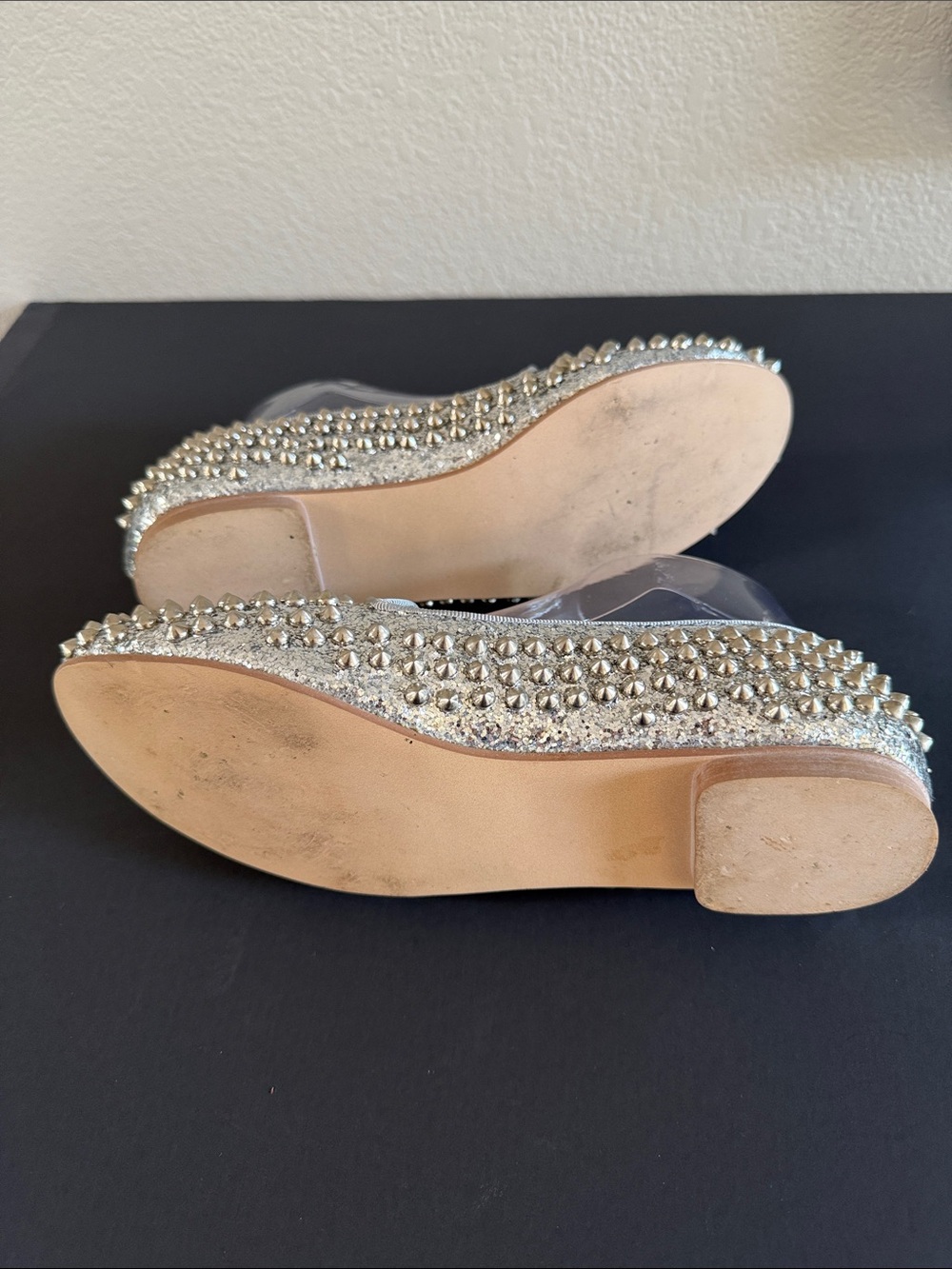 Steve Madden Stydlly Silver Spiked loafer - Picture 9 of 9
